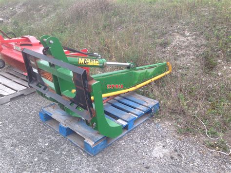 skid steer bale slicer|mchale bale splitter for sale.